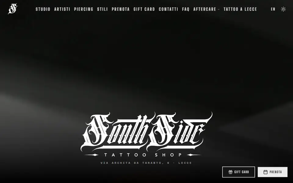 Il sito di Southside Tattoo